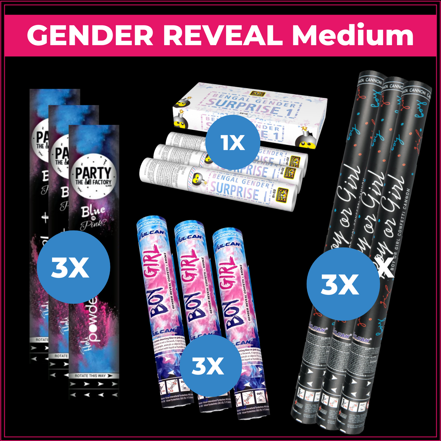 GENDER REVEAL pakket Medium
