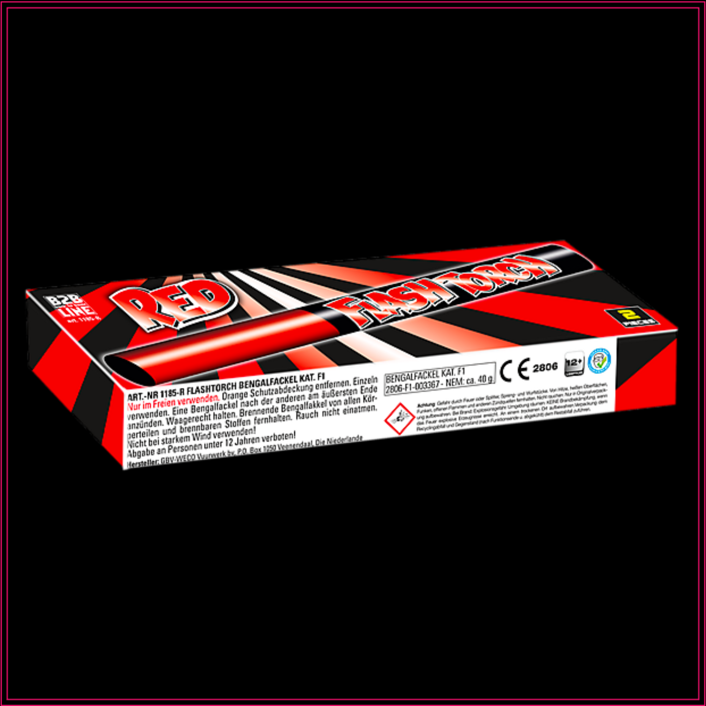 B2B Flash Torch Rood