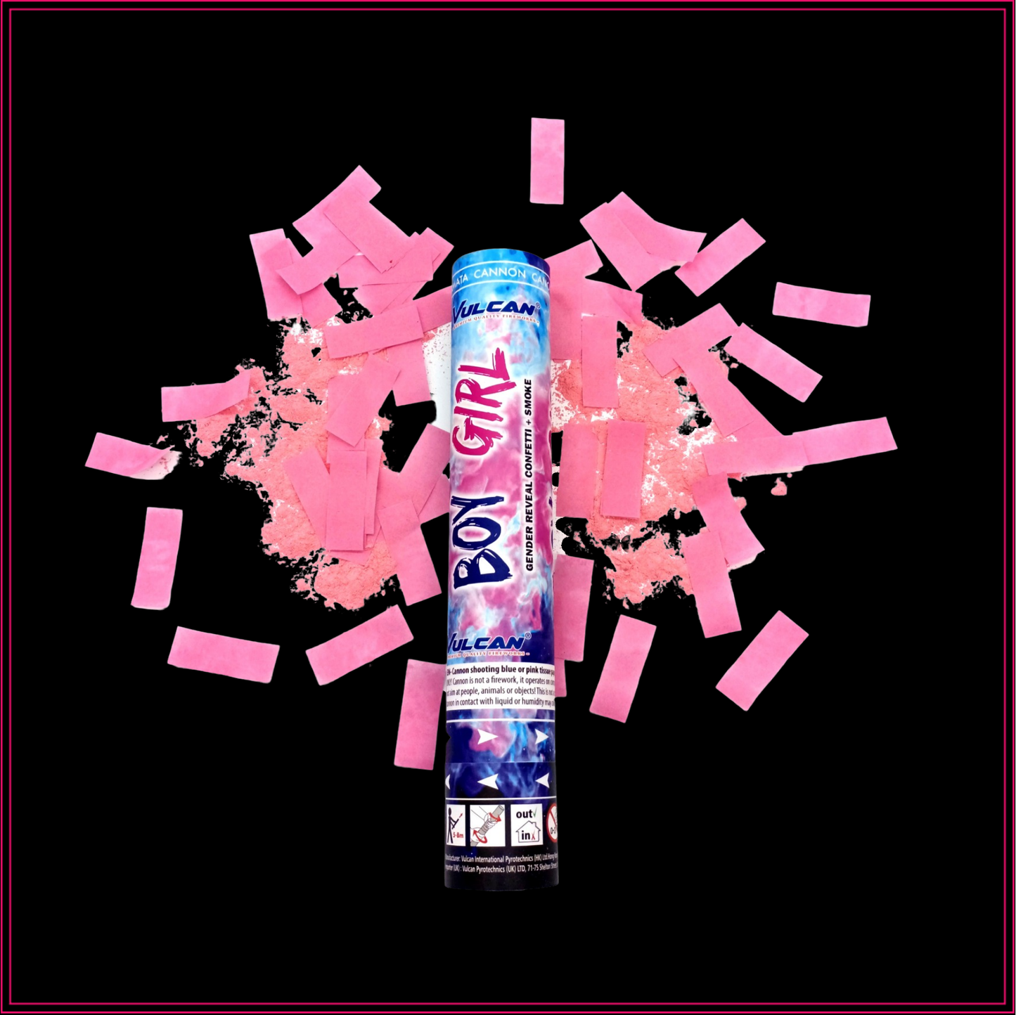 Gender reveal confetti & rookshooter ROZE