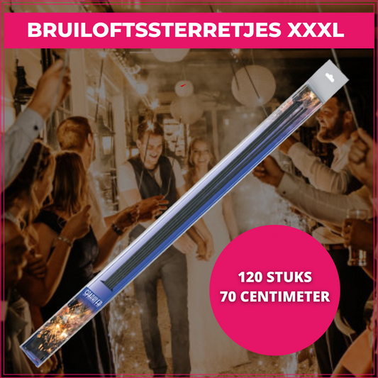 Bruiloftssterretjes 70cm [Pakket XXXL - 120 stuks]